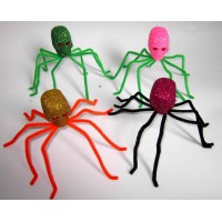 Hairy Black Spider Halloween Decoration Spider for Halloween Party Decoration Set